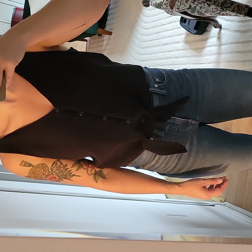 Top, black, madewell, size medium